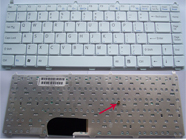 Original New Laptop Keyboard for Sony VAIO VGN AR, VGN FE Series [Color:White, US Layout]