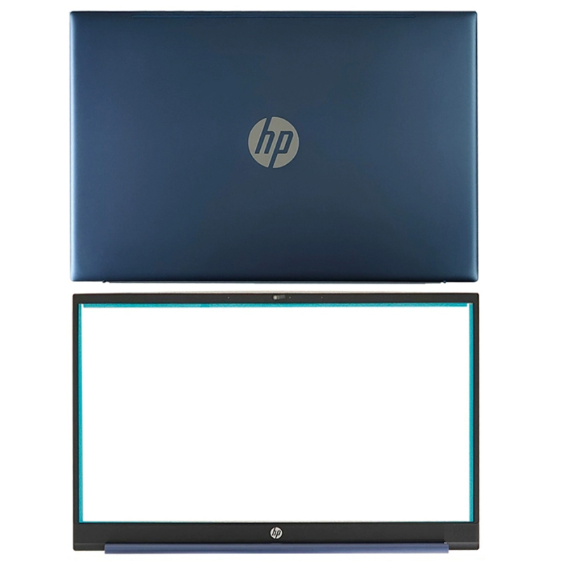 New HP Pavilion 15-EH 15-EG 15-EG0073CL 15-EH0050WM Blue LCD Back Cover M08899-001 & LCD Front Bezel with Blue Hinges Cover