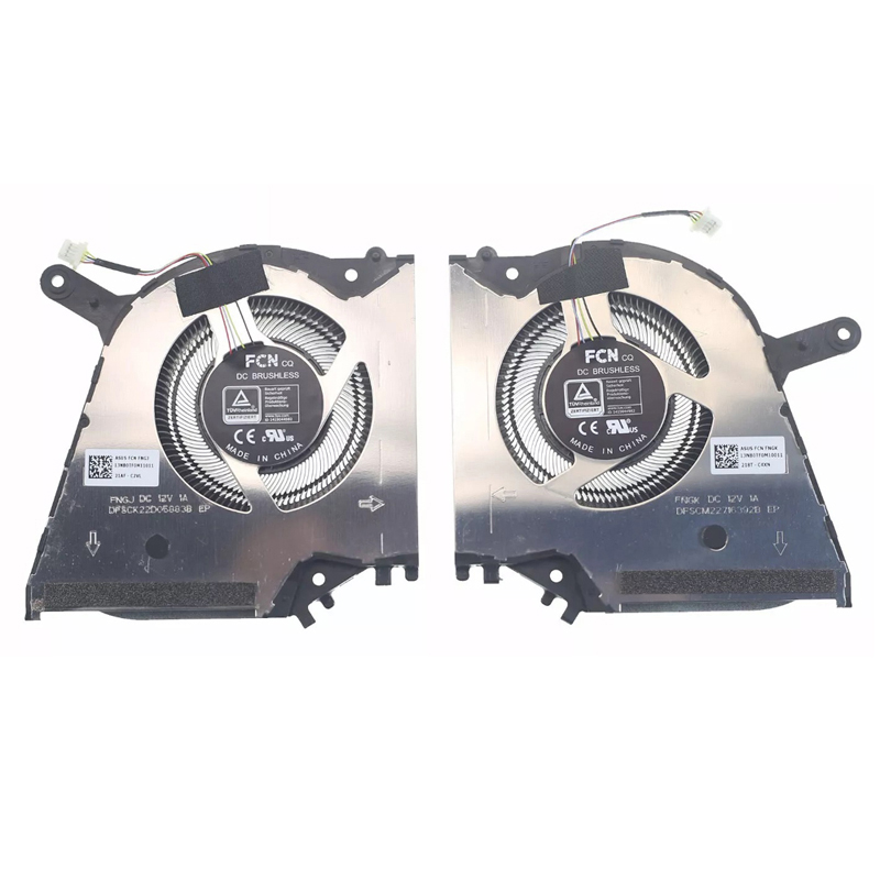 New Asus ProArt Studiobook 16 H5600 H5600Q H7600 H7600z W5600 W7600 Series Laptop CPU & GPU Cooling Fan 12V One Pair