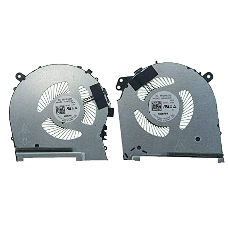 New HP Omen 15-DH 15-DH1070WM 15-DH0105TX 2019 MODEL CPU & GPU Cooling Fan TPN-C143 L64445-001 L57330-001 ND8CC01-16L04 ND8CC01-16L05