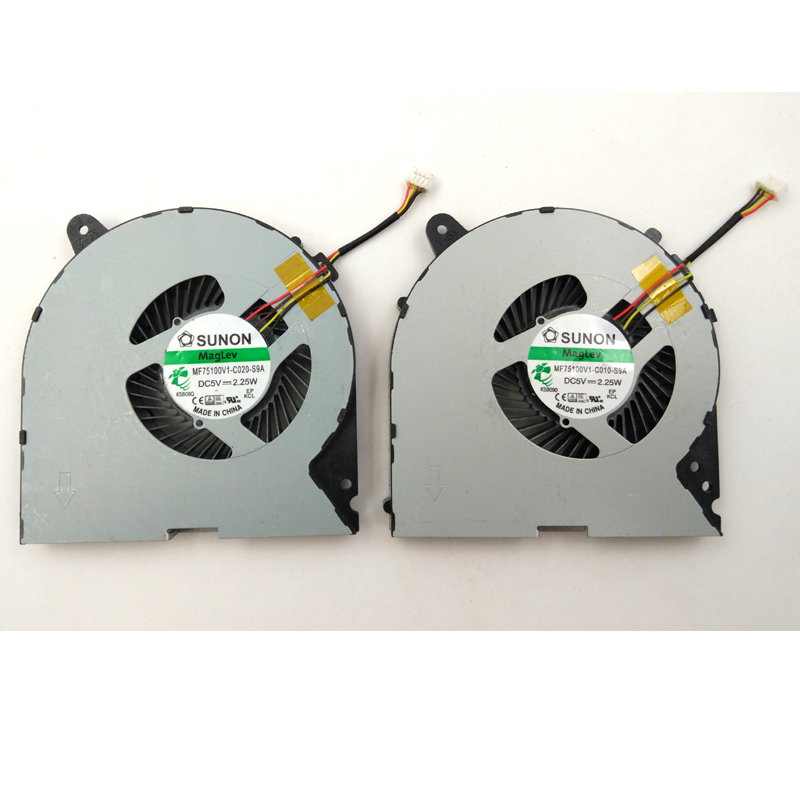 Original New Lenovo Ideapad Y700 Y700-15 Laptop CPU & GPU A Pair Fan MF75100V1-C010-S9A