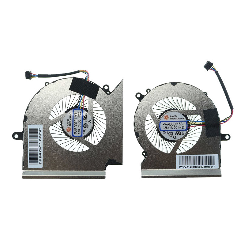 Original New MSI GE65 Raider GL65 Leopard MS-16U1 MS-16U2 CPU & GPU Cooling Fan L & R One Pair