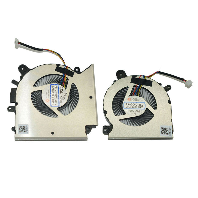 New For MSI GF66 GL66 MS-1581 Katana GF76 Pulse GL76 MS-17L1 CPU GPU Cooling Fan 5VDC PAAD06015SL N460 N459