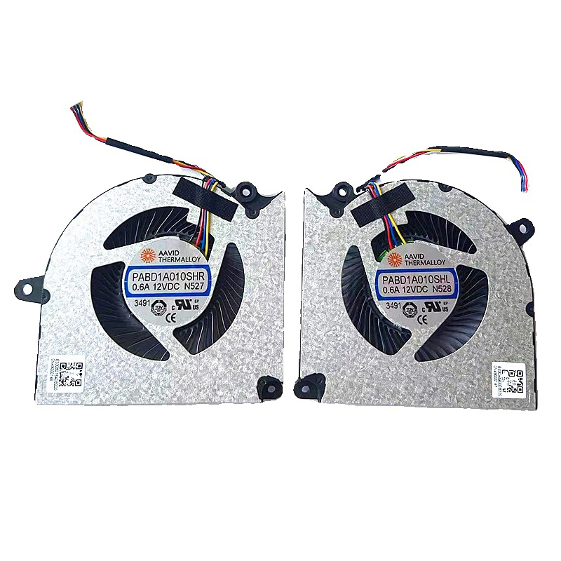 New MSI MS-15P3 Pulse16 AI C1VFKG Laptop CPU & GPU Cooling Fan PABD1A010SHR N527 PABD1A010SHL N528 12V