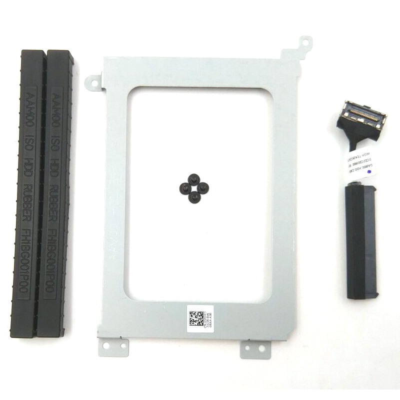 Original New Dell XPS 15 9570 Precision 5530 0K0K71 HDD Hard Drive Cable & Caddy & Rubber Rail