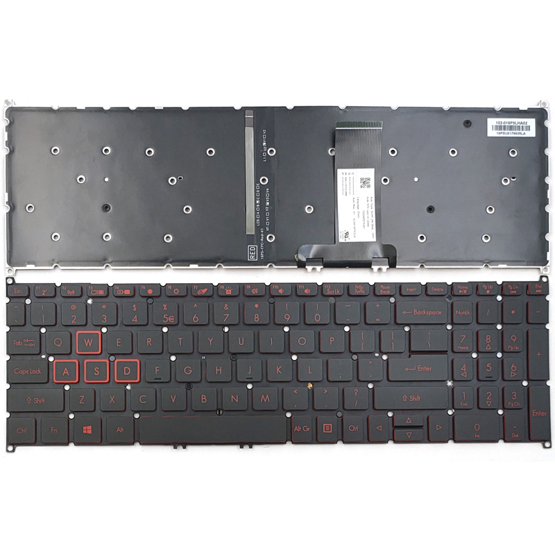 Original New Acer Nitro 5 Spin NP515-51 Series Laptop Keyboard US Black With Backlit