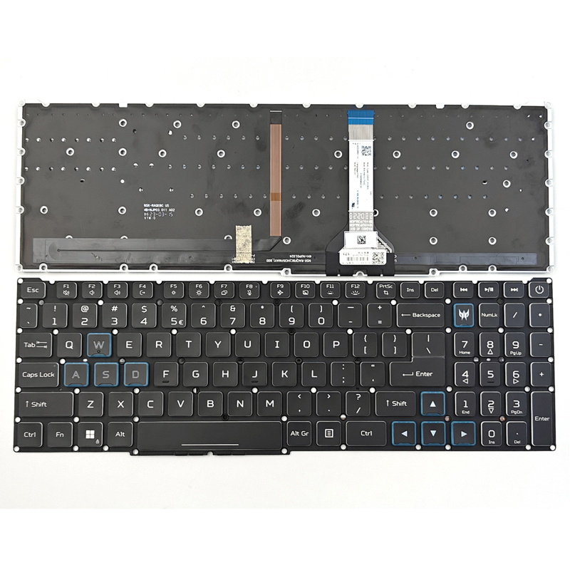 New Acer Predator Helios Neo PHN16-71 PHN16-71-747H Laptop Keyboard US Black With RGB Colorful Backlit