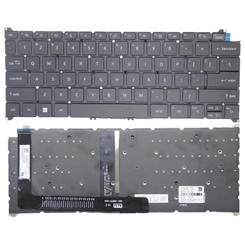 New Acer Extensa 14 EX214-53 Swift 3 SF314-512 SF314-512T SF314-71 N21H3 SFG14-41 SFG14-42 SFX14-51G SFX14-71G Laptop Keyboard US Black With Backlit