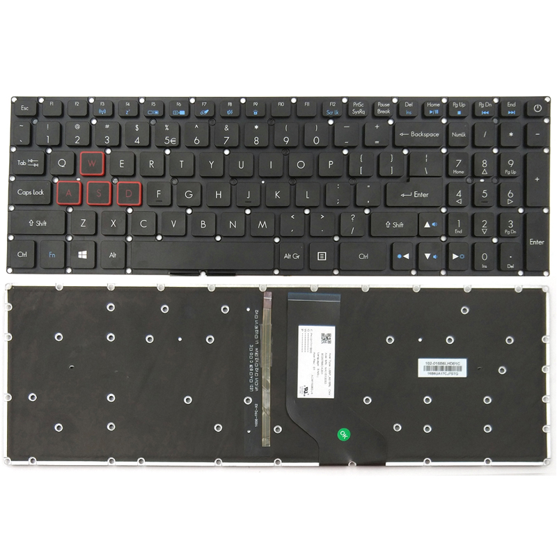 Original New Acer Aspire VX 15 VX5-591G VX5-793 Keyboard US With Backlit Without Frame