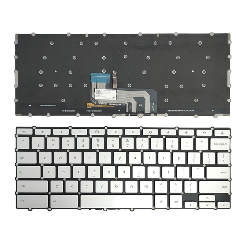 New Asus Chromebook C425 C425TC425TA C433TA C434TA Laptop Keyboard US Silver With Backlit