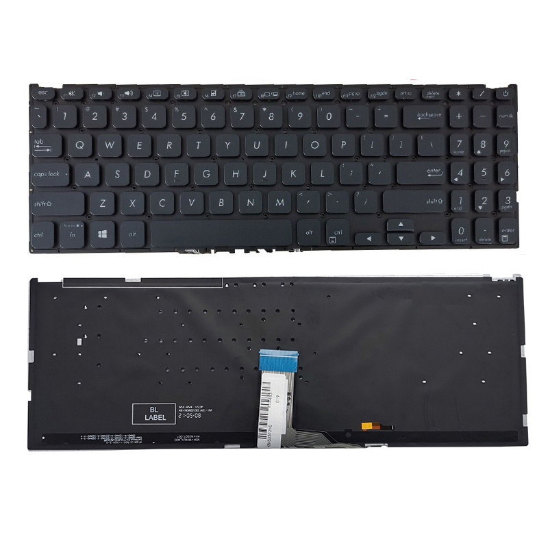 New Asus Vivobook F512J F512JA X512J X512JA X512JP P1504 P1504JA R564JA R564U Keyboard US Black With Backlit