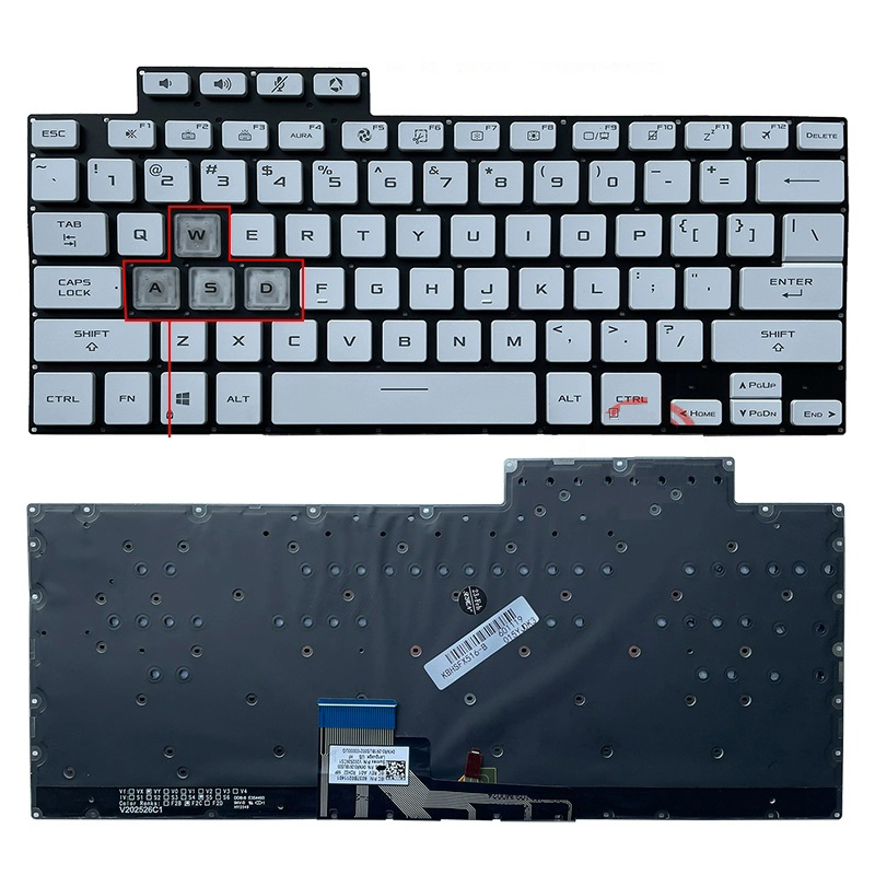 New Asus TUF Air FX516 FX516P FX516PCZ FX516PEZ FX516PM FX516PRZ FA516 Laptop Keyboard US White With Backlit