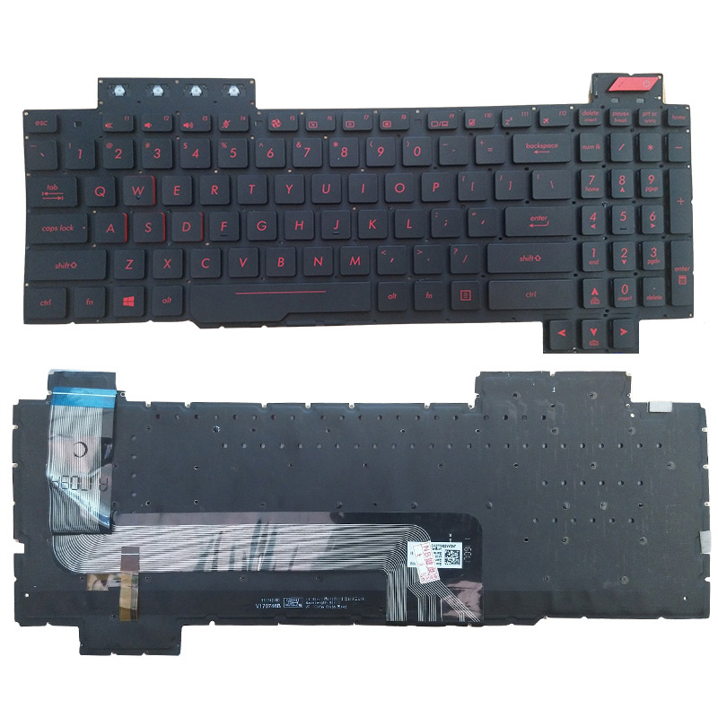 New Asus FX63V FX63VM FX63VM7300 FX63VM7700 FZ63VD FZ63VM FX503VD FX503VM Keyboard US Backlit