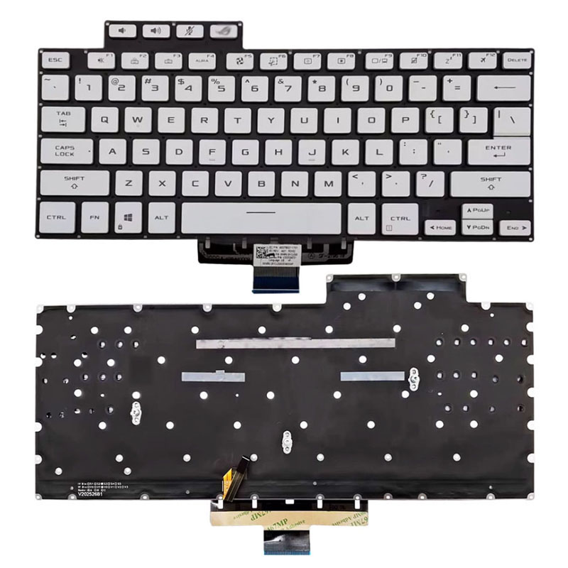 New Asus Zephyrus G15 GA503 GA503Q GA503QE GA503QS M16 GU603H Keyboard US White With Backlit