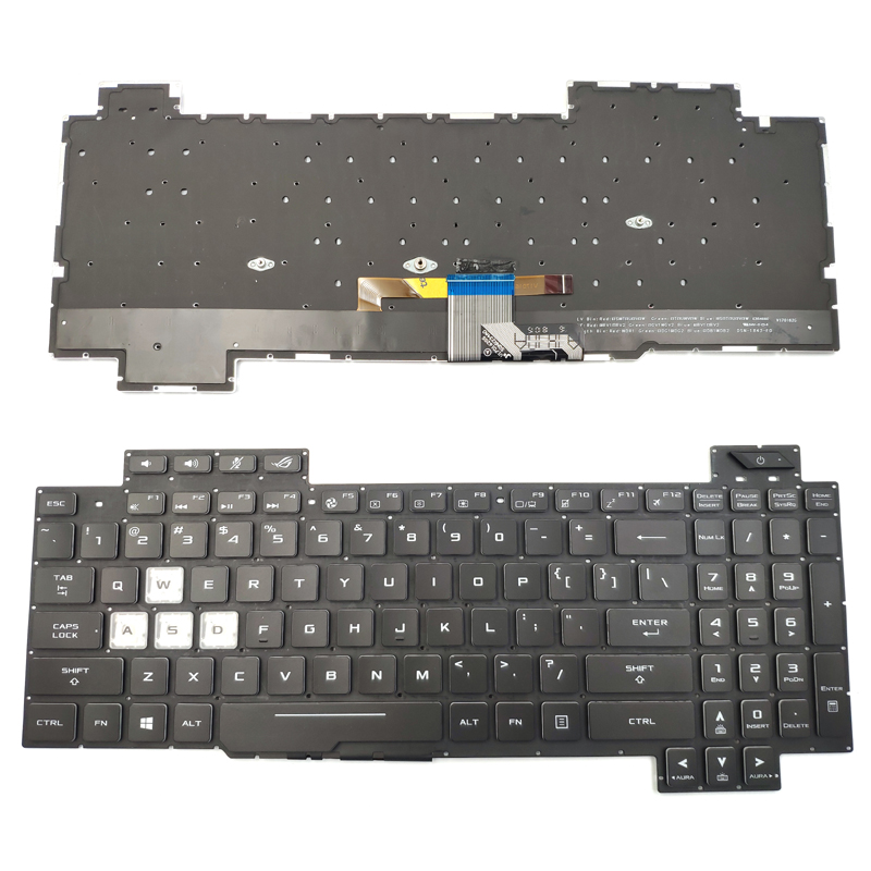 Original New Asus ROG Strix Scar II GL704 GL704GM-DH74 GL704GV-DS74 GL704GW Keyboard US Backlit