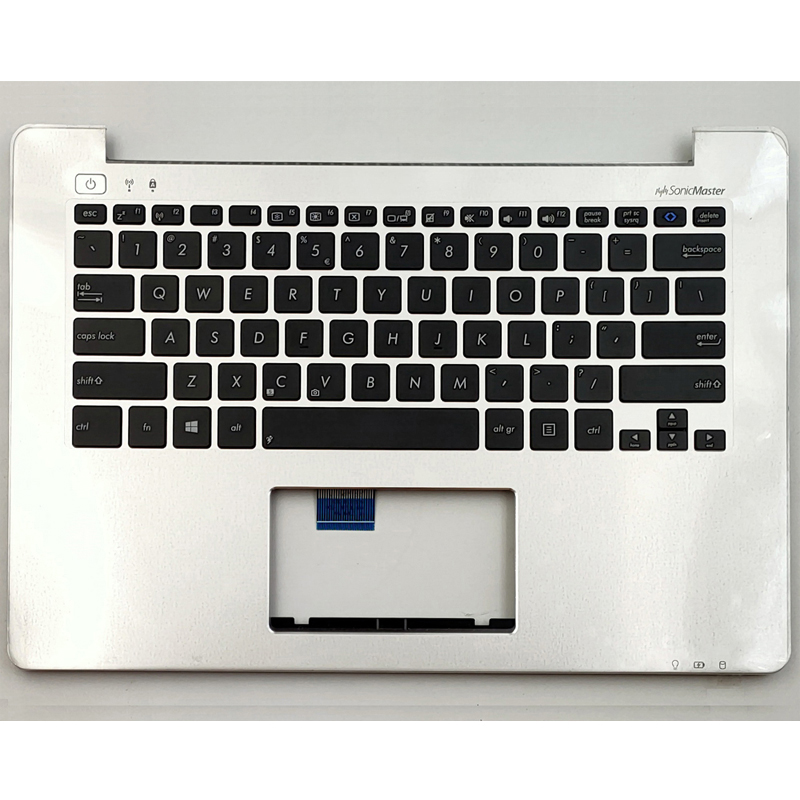 Original New Asus VivoBook Q301LA Q301LP S301L S301LA Keyboard Silver Palmrest No TrackPad