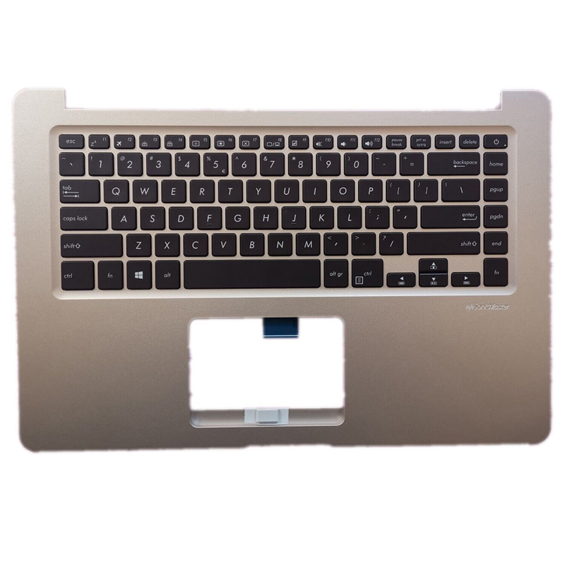 New Asus Vivobook K510U F510U S510U X510U S510UA Gold Palmrest Case Keyboard US Backlit