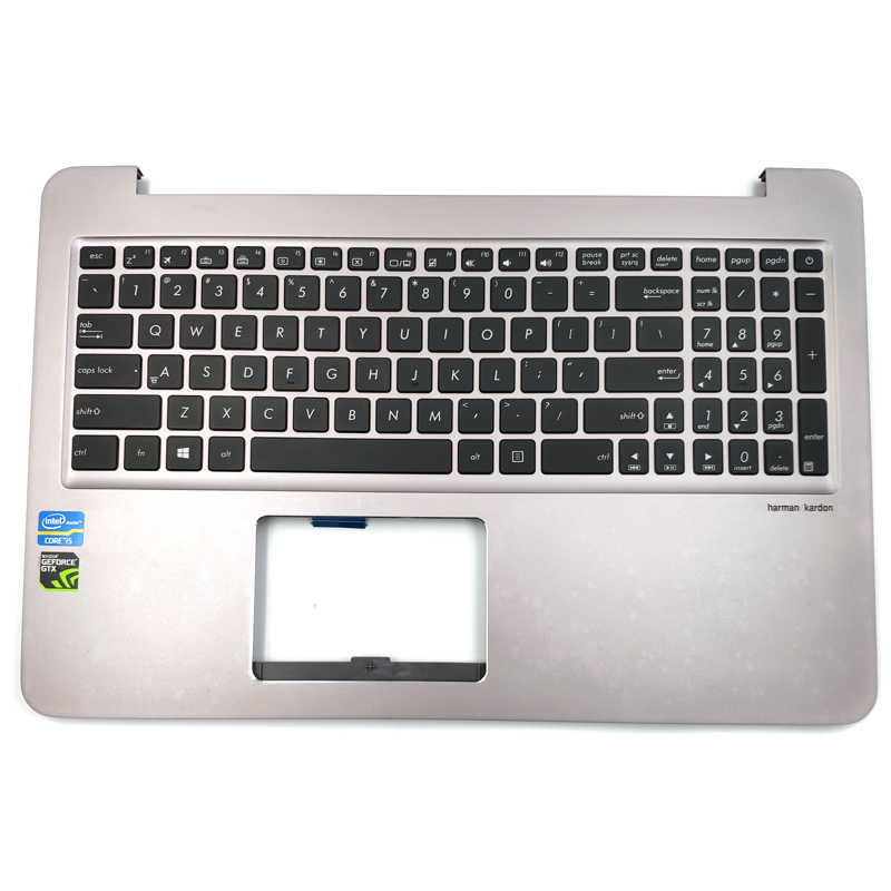 Original New Asus Zenbook UX510 UX510U UX510UX UX510UX-NH74 Palmrest Cover With US Backlit Keyboard