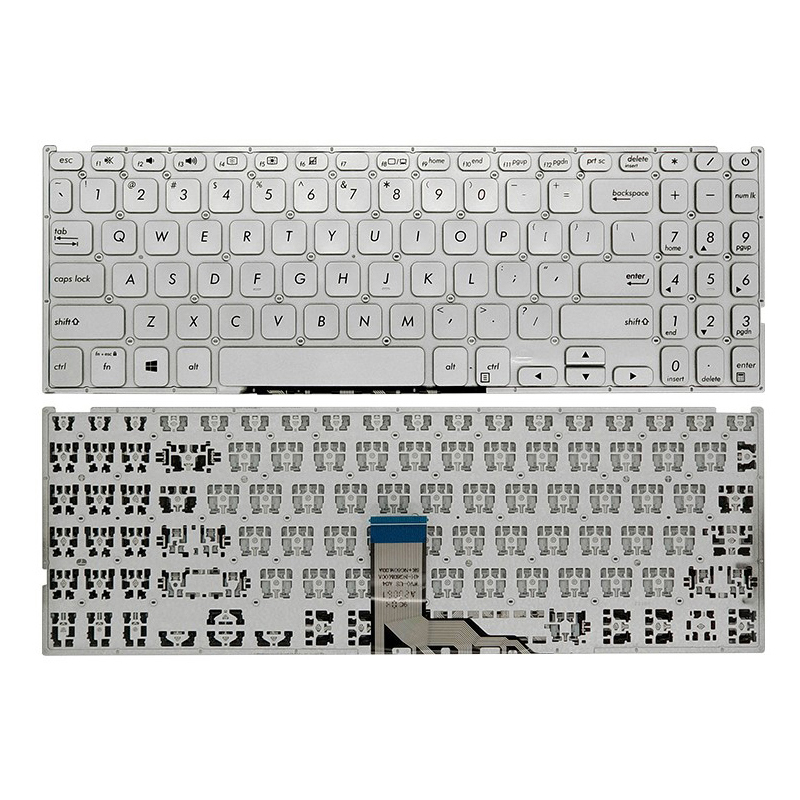 Original New Asus Vivobook F512DA F512DA-WH31 F512FA F512UA X512 X512FA X512DA X512UA Laptop Keyboard US Silver