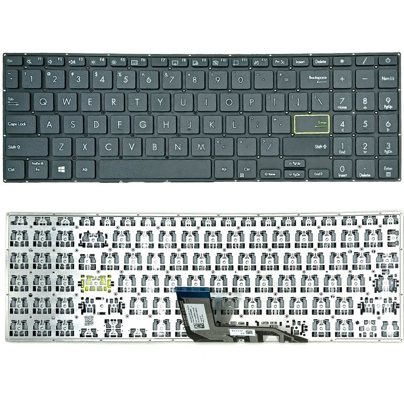 New Asus VivoBook 15 X513 M513 M5600IA Laptop Keyboard US Black Without Backlit