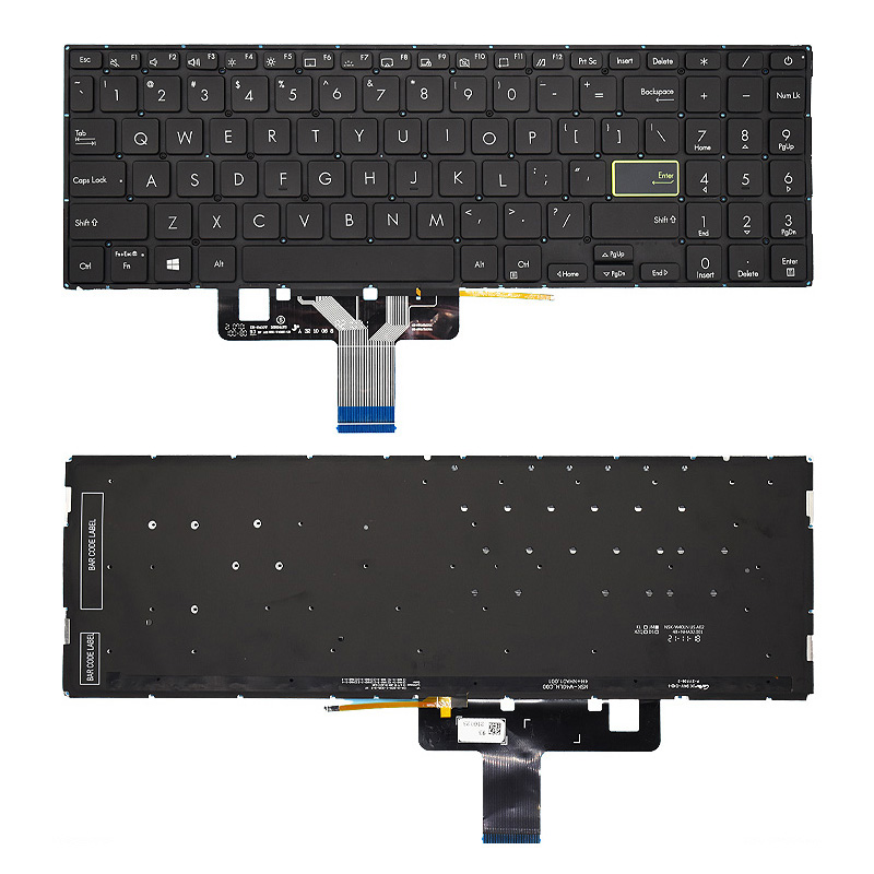 New Asus VivoBook E510 E510MA L510M L510MA-WB04 S533 S533FA X521 X521FA X521FL X521EA X521EQ X521UA X521JQ Keyboard US Backlit