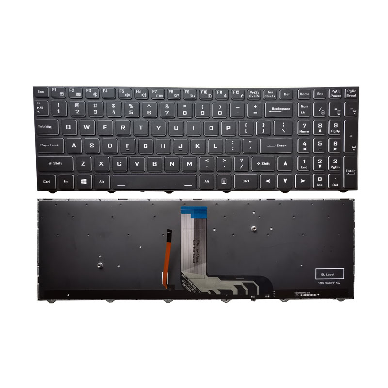 Original New Clevo NH50 NH50AF1 NH55 NH55DPQ NH57 NH57DP NH58 NH58AF1 Keyboard US Backlit