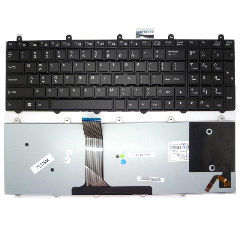 New Clevo P157SM P177SM Laptop Keyboard US Backlit V132150BK1 6-80-P2701-011-3