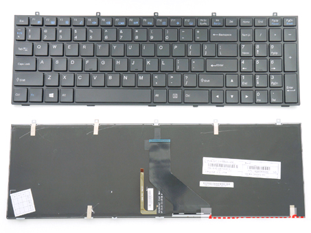 Original New Clevo W350 W355 W370 W670 Series Laptop Keyboard US With Backlit