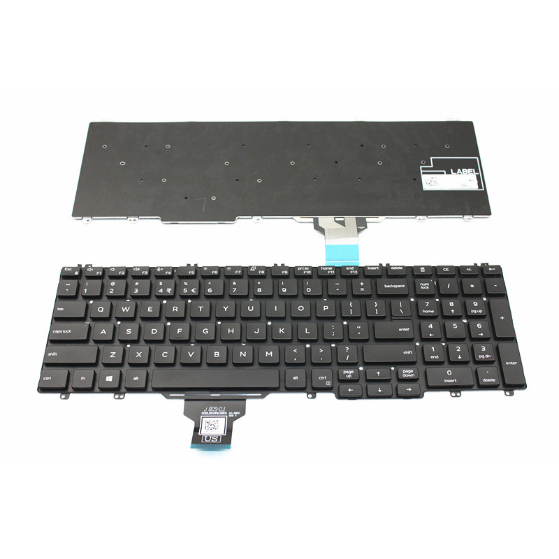 New Dell Precision 3540 3541 3550 3551 Latitude 5500 5501 5510 5511 Keyboard US Without Backlit 0DJXM0