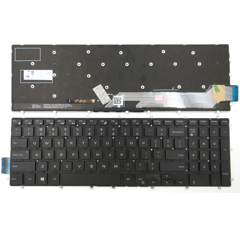 Original New Dell Inspiron 5565 5567 5570 5575 7566 7567 5765 5767 5770 5775 Keyboard With Backlit US Black