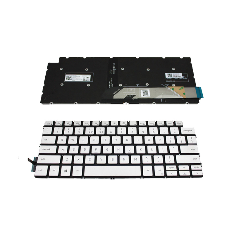 Original New Dell Inspiron 13 5390 5391 7391 14-7490 7491 5493 5498 Keyboard US Silver With Backlit