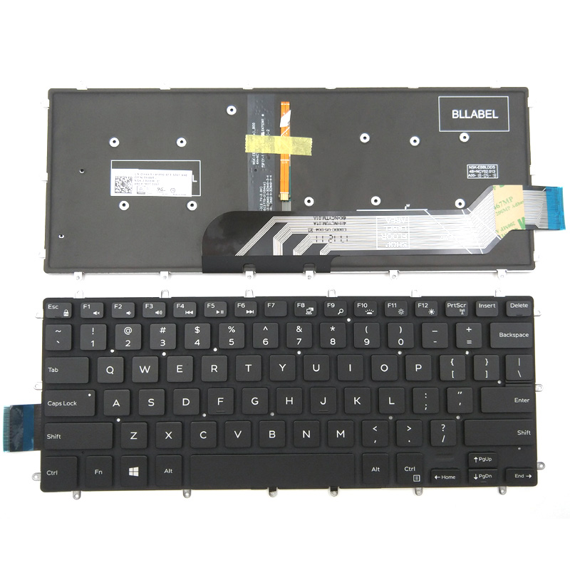 Original New Dell Inspiron 14 7460 7472 15 7560 7572 Laptop Keyboard US Black With Backlit