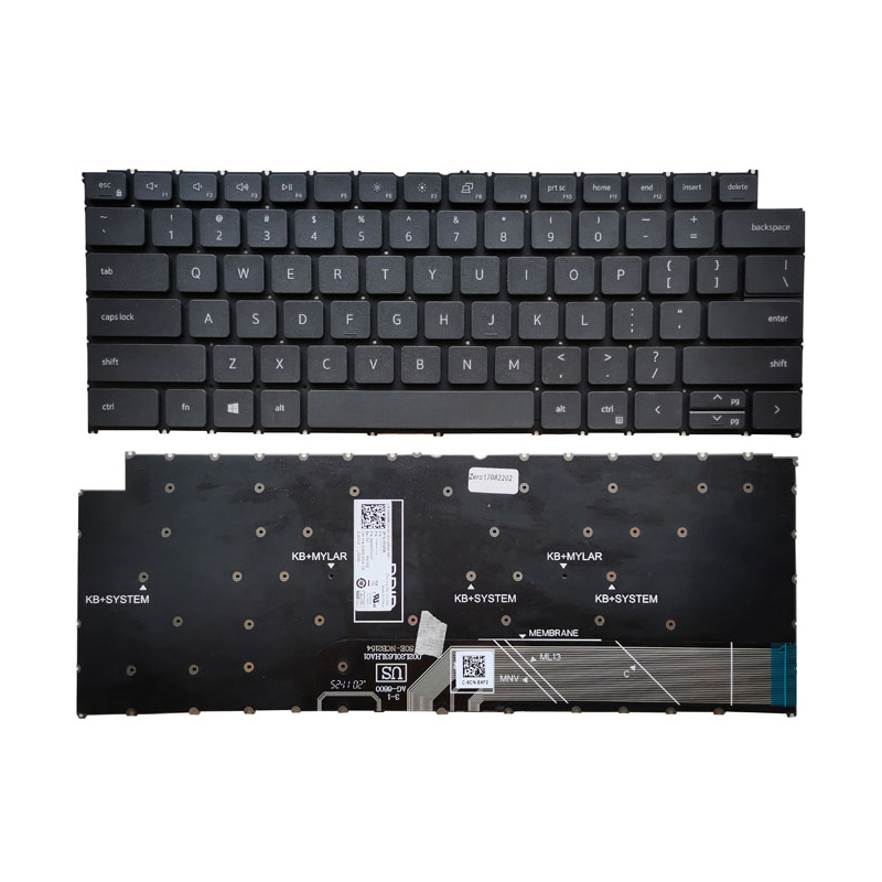 New Dell Inspiron 14 5410 5418 5420 7415 7420 7425 2-in-1 Inspiron 5310 5320 5620 5625 Inspiron 16 Plus 7620 Keyboard US Black