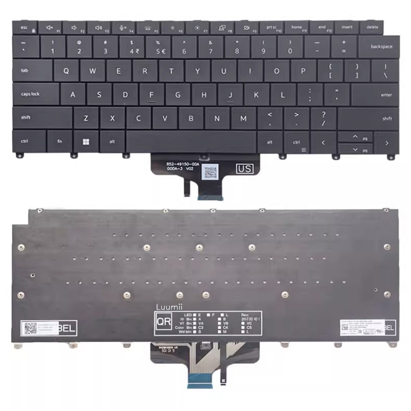 New Dell Latitude 9440 9450 Series Laptop Keyboard US Backlit 1Y06K 01Y06K SN2B02B20