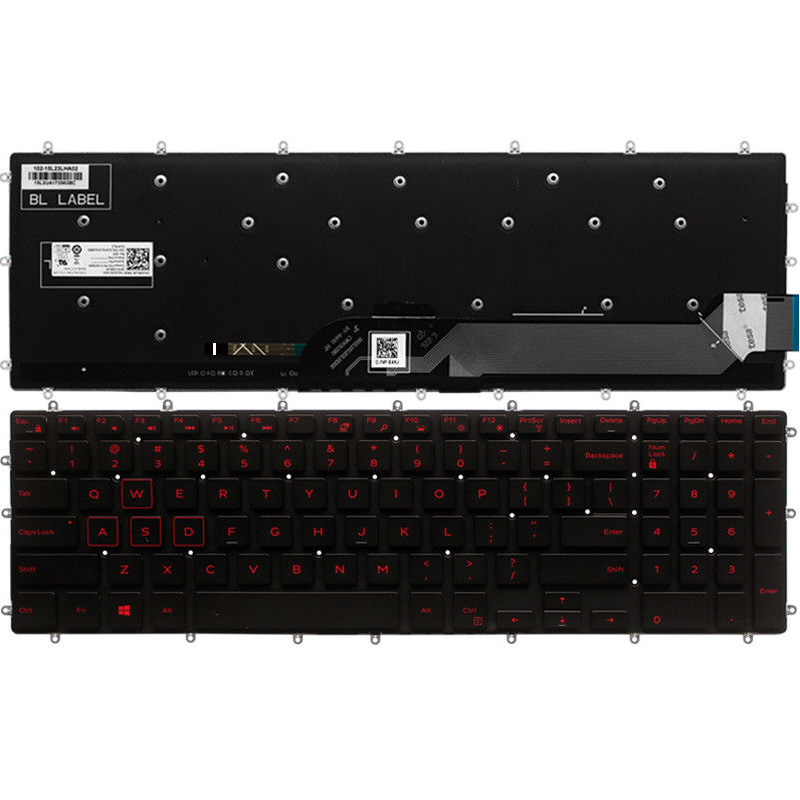 Original New Dell G3-3579 3779 G5 5587 G7 7588 15 Gaming Laptop Keyboard Red Backlit US