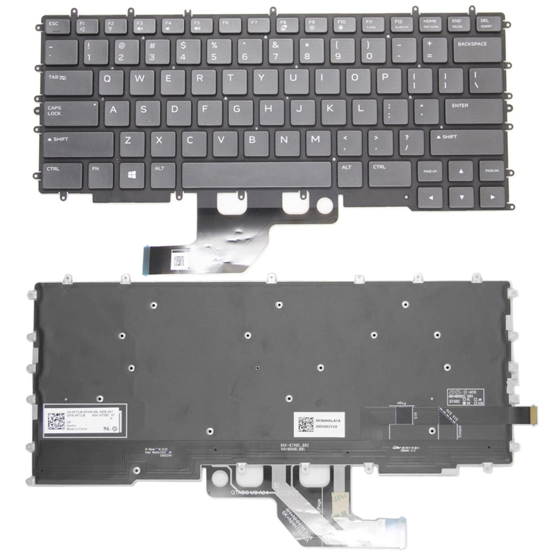 New Dell G7 15 7500 2020 Laptop Keyboard US Black With Backlit 12PWM V192825AS1 T5801