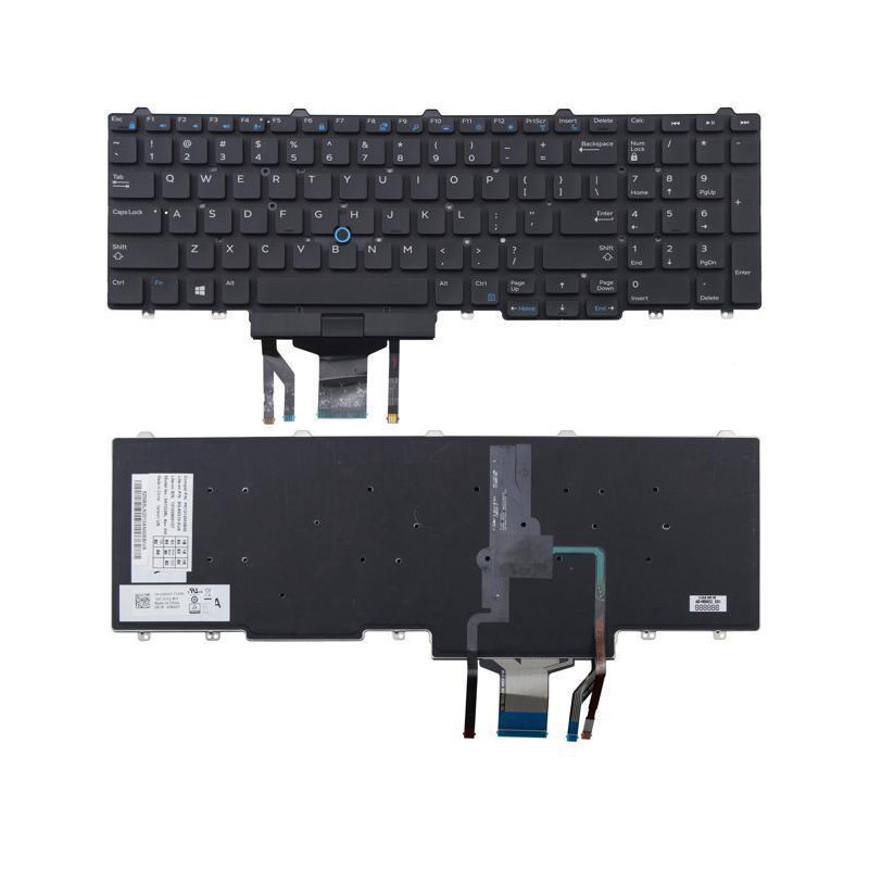 Original New Dell Precision M3510 M3520 M7510 M7520 M7720 Latitude E5550 E5570 Keyboard US Backlit Without Frame