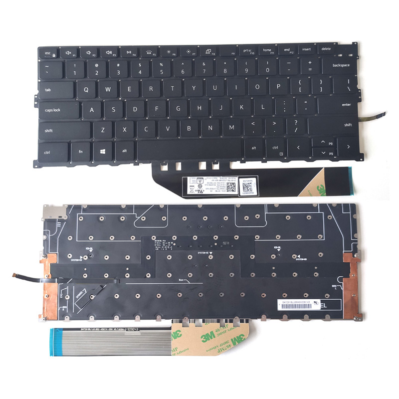 New Dell XPS 9300 9310 Laptop Keyboard US Black With Bakclit Without Frame 00Y78C 0Y78C