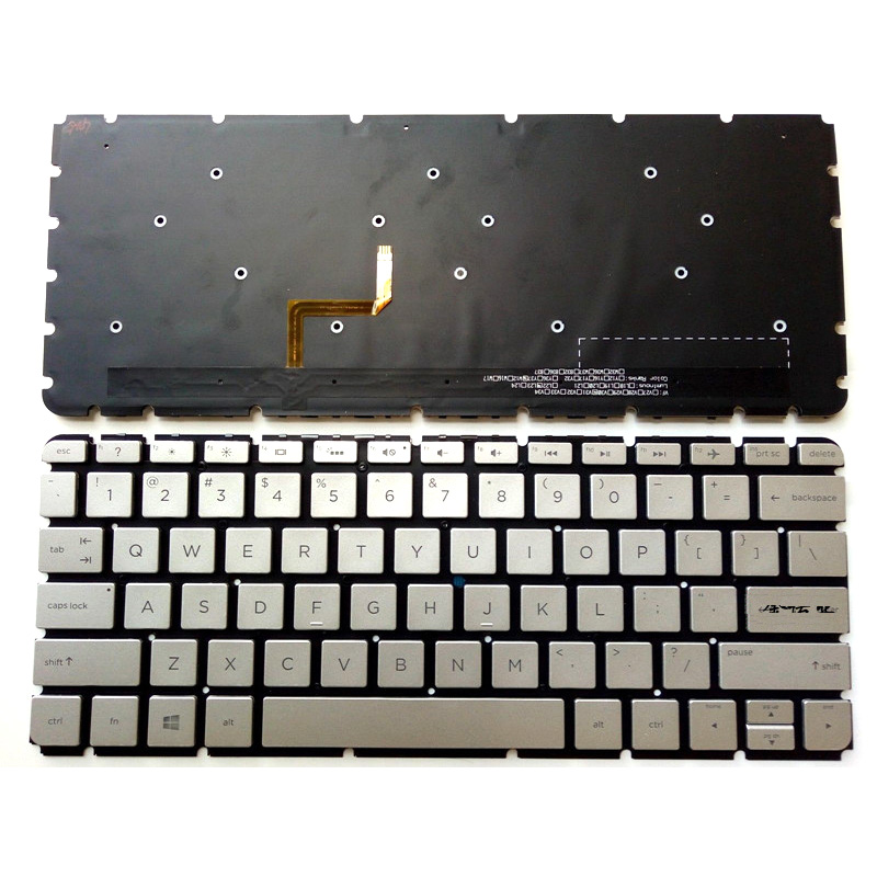 New HP Envy 13-AB000 13T-AB000 13-AB016NR 13-AB067CL 13-AB077CL Keyboard Backlit US Silver