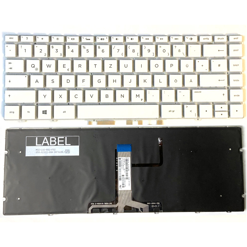 Original New HP Spectre 13-AF 13-AF010CA 13-AF012DX 13-AF051NR Keyboard US White With Backlit