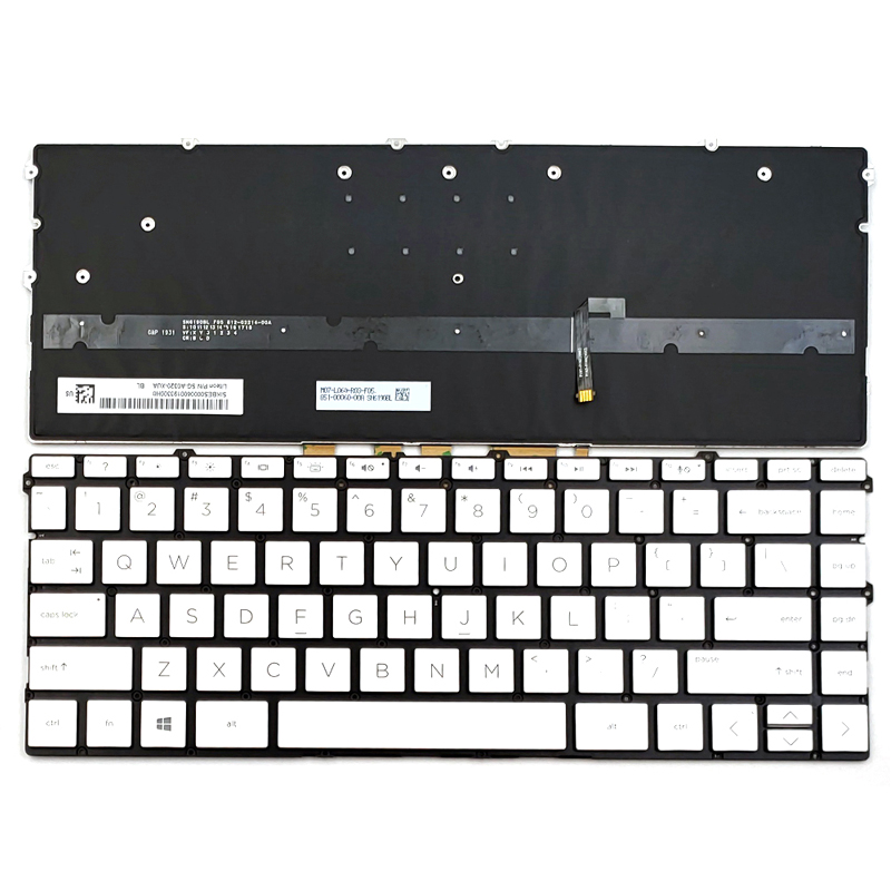 Original New HP Spectre x360 13-AW 13-AW0008CA 13-AW0023DX Keyboard US Backlit Silver