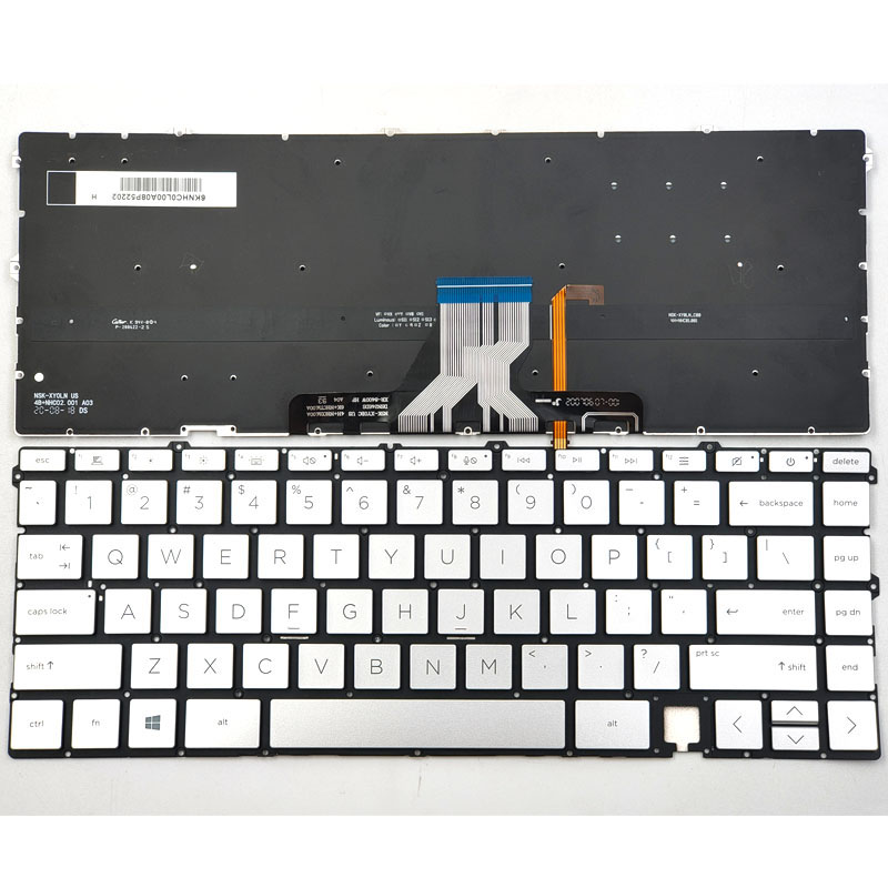 New HP Envy 13-BA 13-BA0047WM TPN-C145 15-EP 15T-EP 15-EP0010CA 15T-EP000 15T-EP100 TPN-Q237 Keyboard US Silver With Backlit