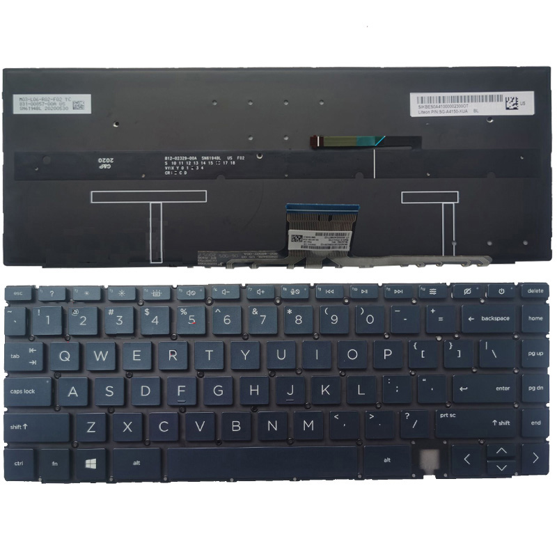 New HP Spectre x360 14-EA 14-EA0023DX 14-EA0047NR 14-EA1023DX Keyboard US Blue With Backlit