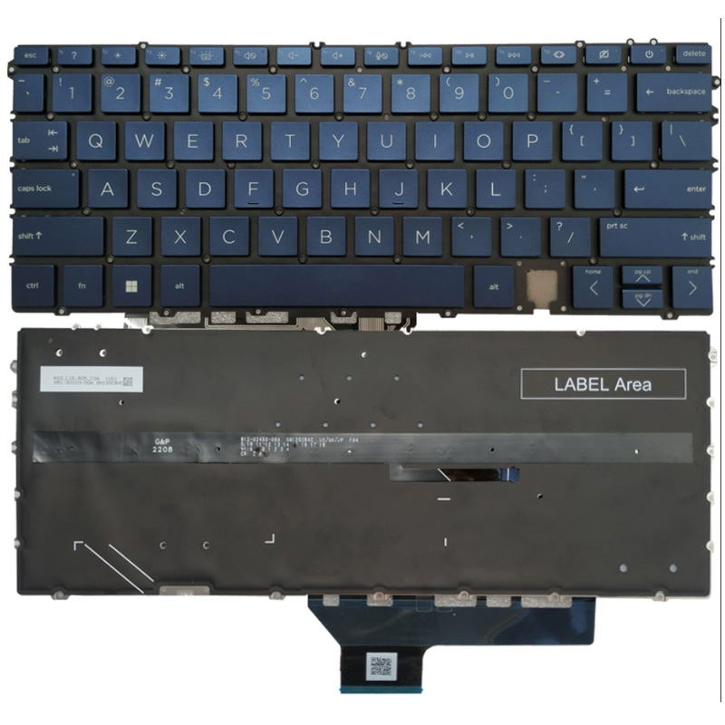 New HP Spectre x360 14-EF 14-EF0008CA 14-EF0013DX 14-EF2013DX Keyboard US Blue With Backlit