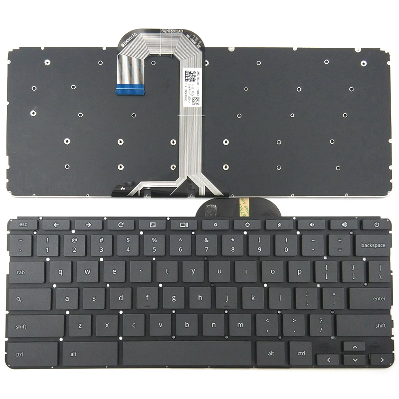 Original New HP Chromebook 14 G5 Series Laptop Keyboard US Black Without Frame