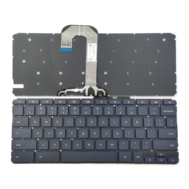 Original New HP Chromebook 14 G5 Series Laptop Keyboard US Blue Without Frame