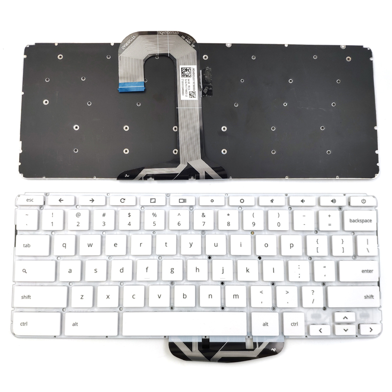 Original New HP Chromebook 14 G5 Series Laptop Keyboard US White Without Frame