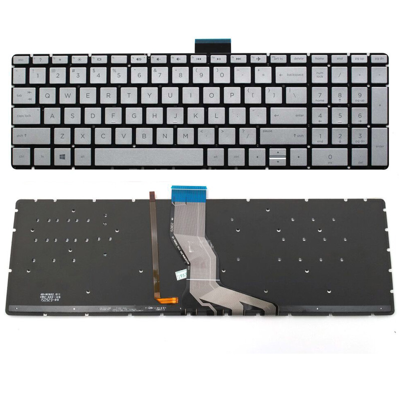 Original New HP 250 G6 255 G6 15-BS 15T-BS 15-BW 15Z-BW Laptop Keyboard US Backlit Silver