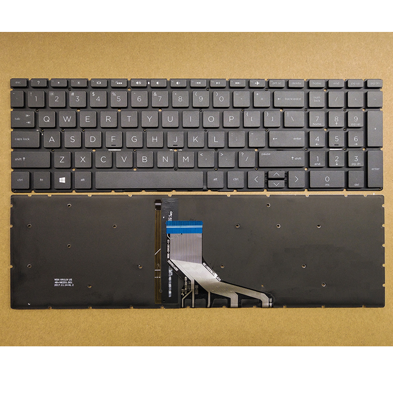 Original New HP 15-DA 15-DA0012DX 15-DA0032WM 15-DB 15-DB0047WM TPN-C136 Keyboard US Backlit