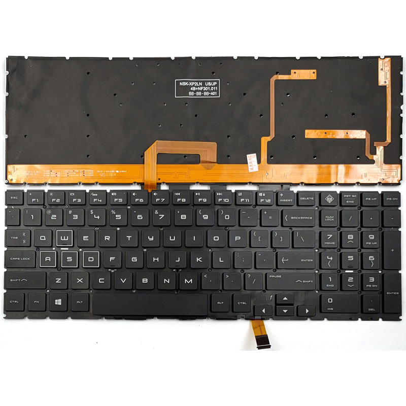 New HP Omen 15-DC0000 15-DC0010CA 15-DC0051NR 15-DC1058WM Keyboard Full Colorful Backlit US